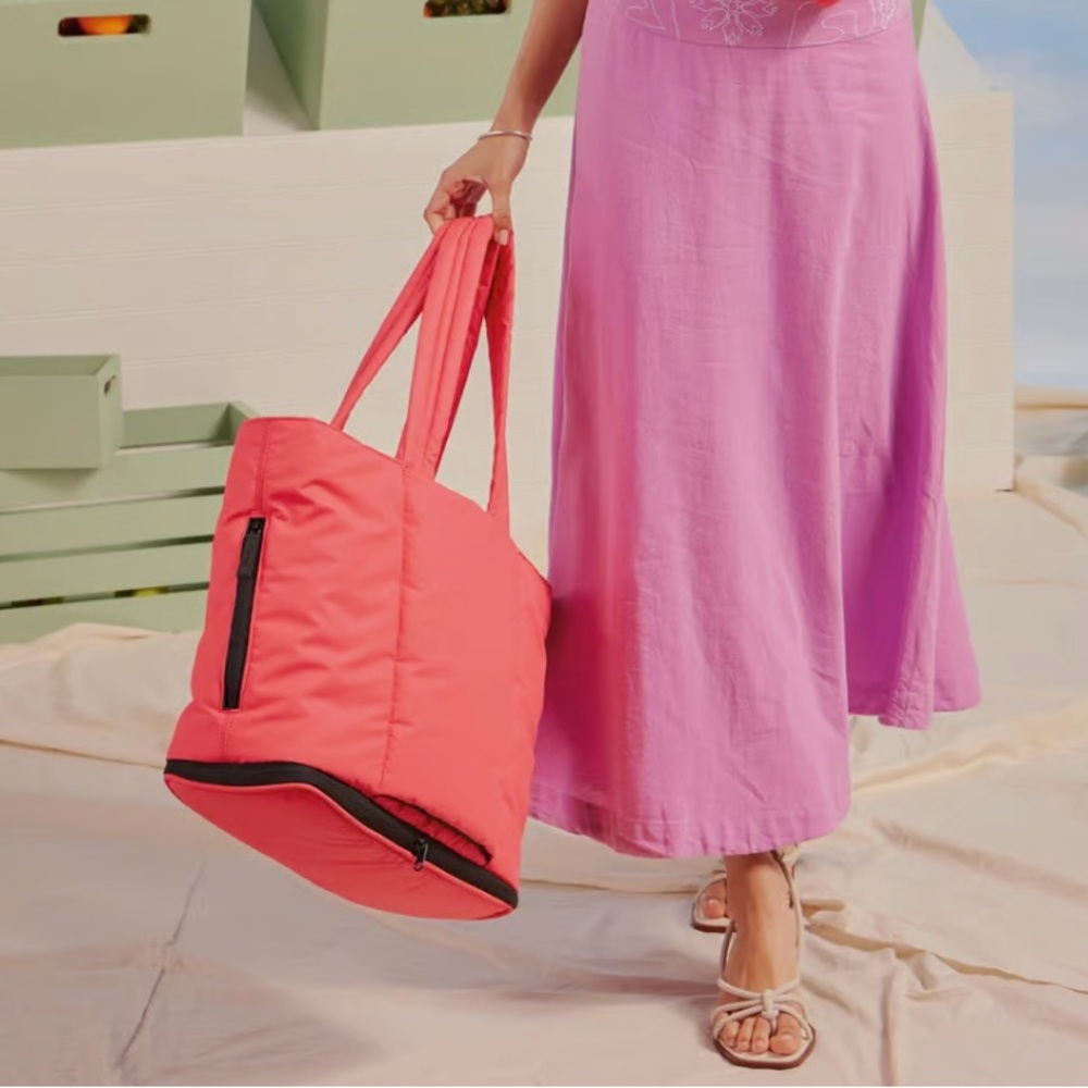 Calpak Luka Expandable Laptop Tote in Watermelon